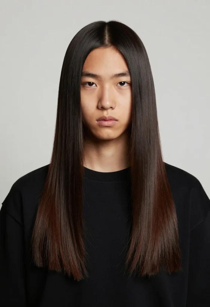 Straight Long Hair with Blunt Ends Straight Long Hair with Blunt Ends