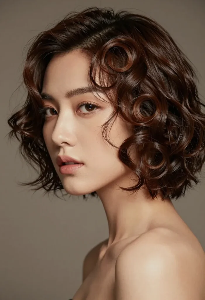 Stunning Spiral Perm Hairstyle Stunning Spiral Perm Hairstyle