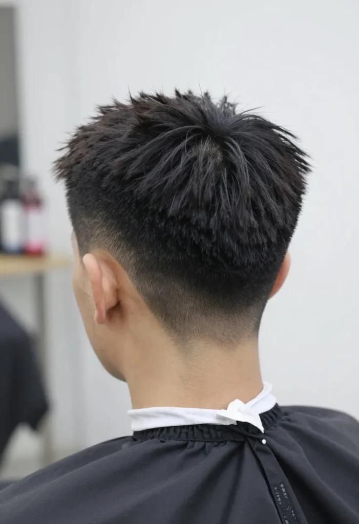 Taper Cut with Geometric Hair Design Taper Cut with Geometric Hair Design