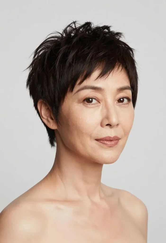 Tapered Pixie with Crown Volume Tapered Pixie with Crown Volume