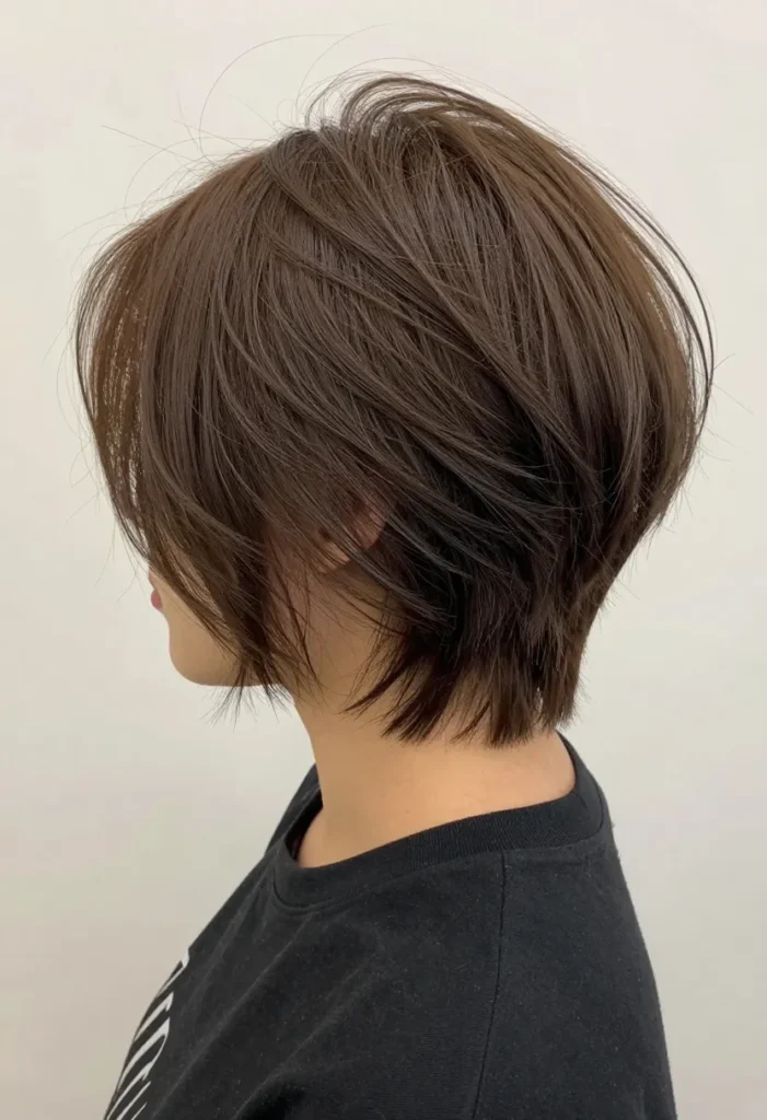 Textured Bixie with Asymmetrical Nape Textured Bixie with Asymmetrical Nape