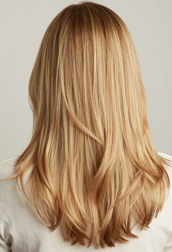 Textured Style with Brown Underlights Textured Style with Brown Underlights