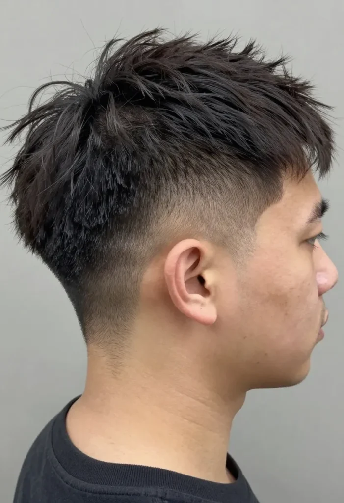 Textured Top with Skin Fade Textured Top with Skin Fade