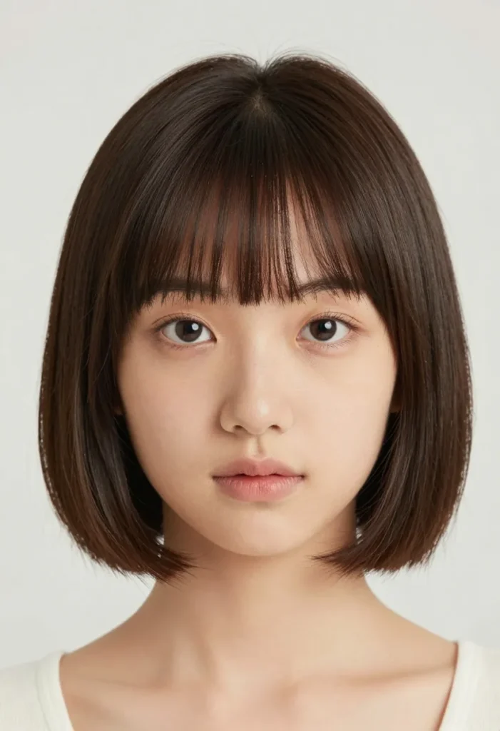 The Short Bob with Bangs The Short Bob with Bangs