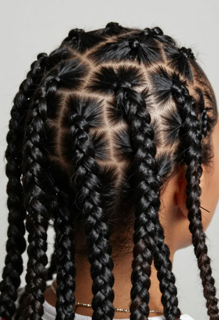 Thick and Thin Braids Mix Thick and Thin Braids Mix