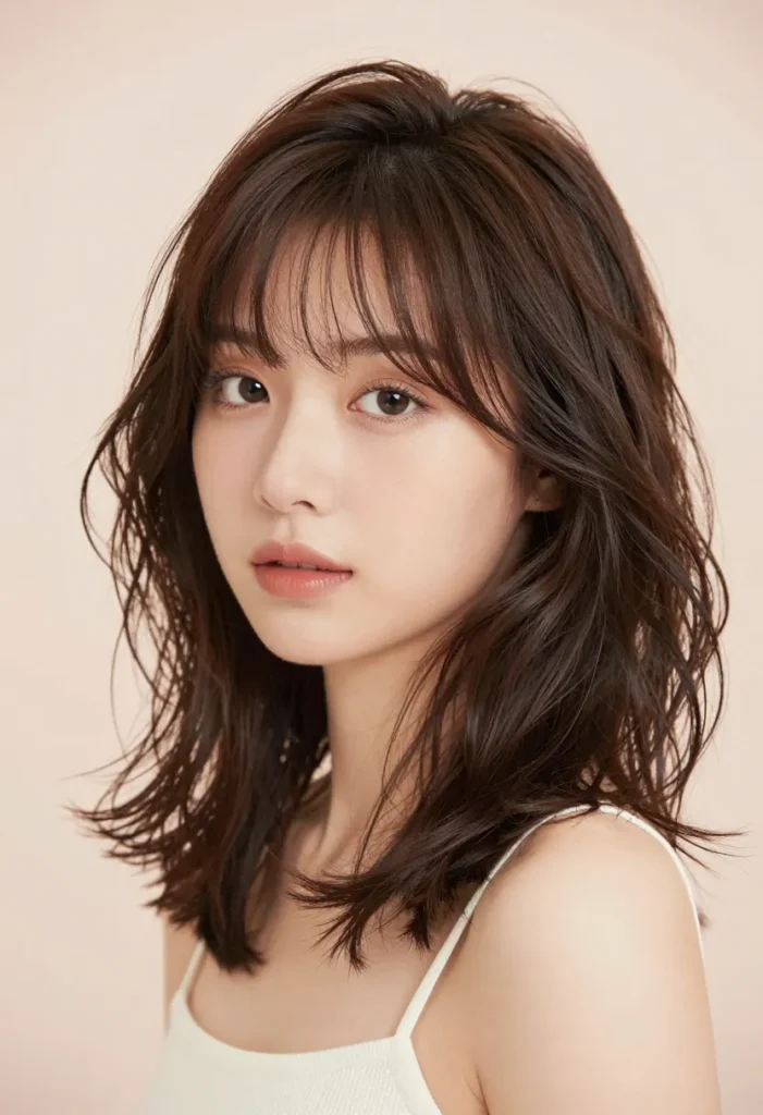 Thin Bangs with Soft Curls Thin Bangs with Soft Curls