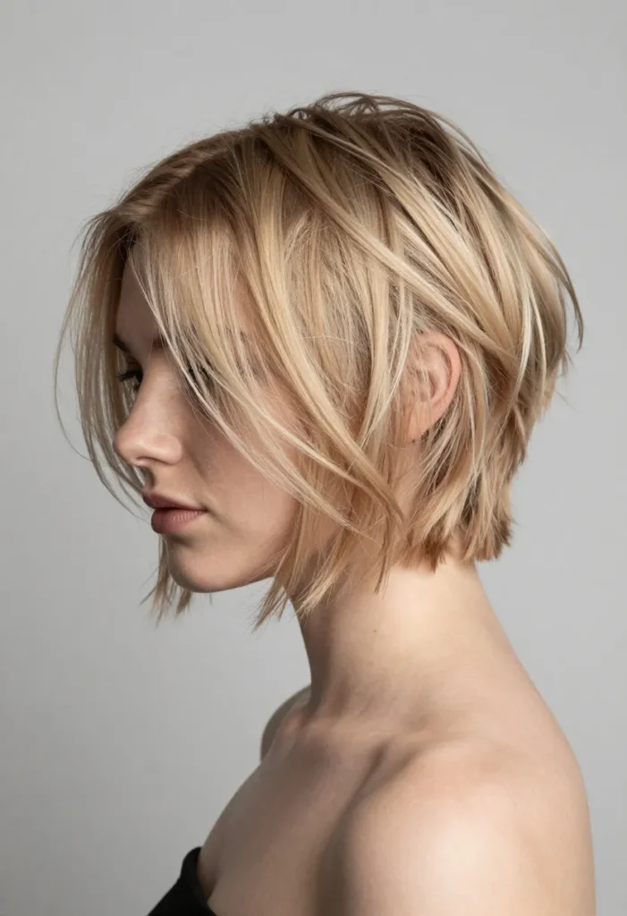 Tousled A-Line Cut Tousled A-Line Cut