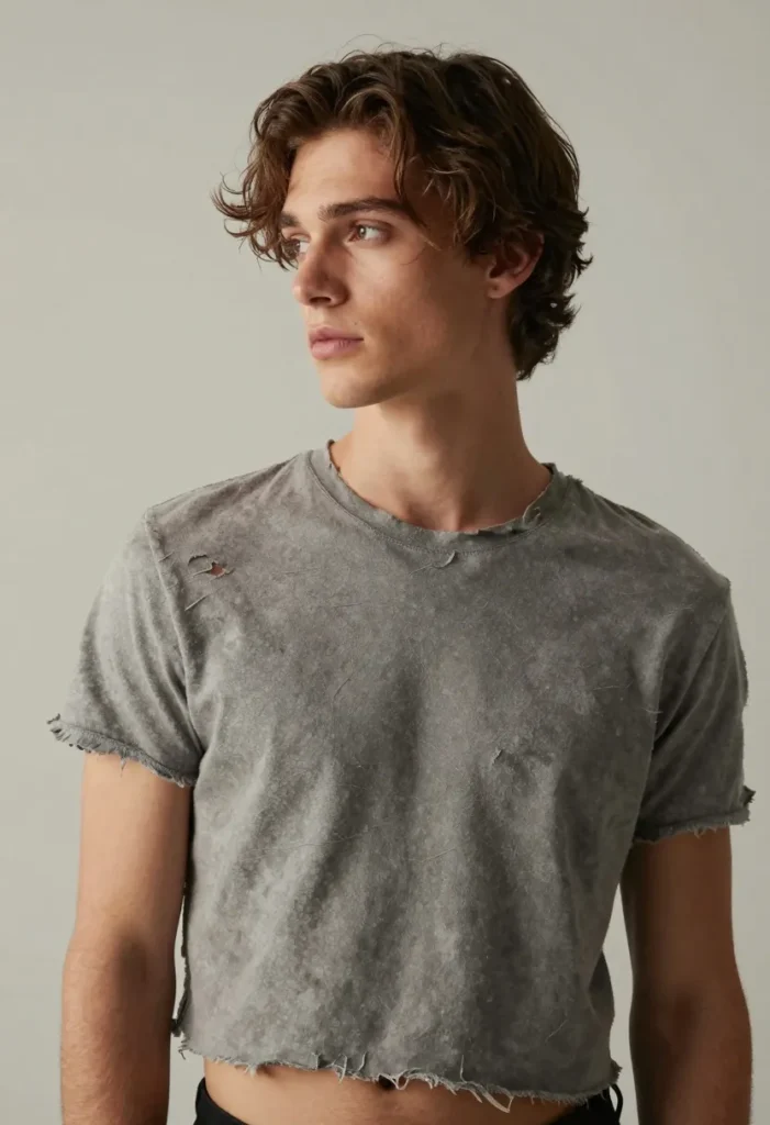 Tousled Crop with Faded Sides Tousled Crop with Faded Sides