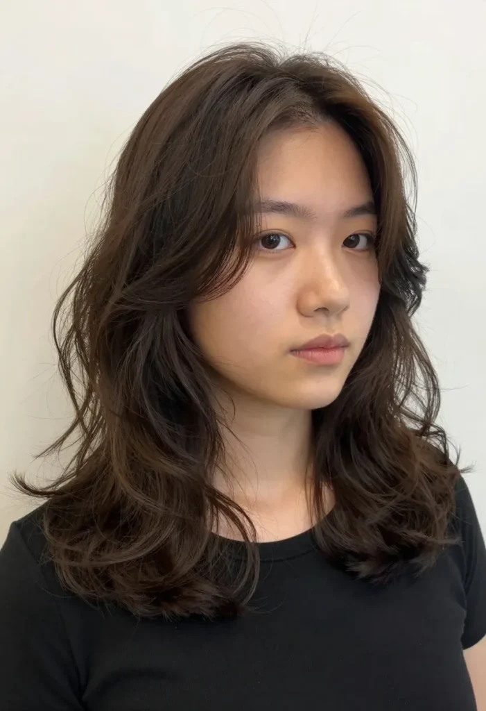 Wavy Bob with Deep Side Part Wavy Bob with Deep Side Part