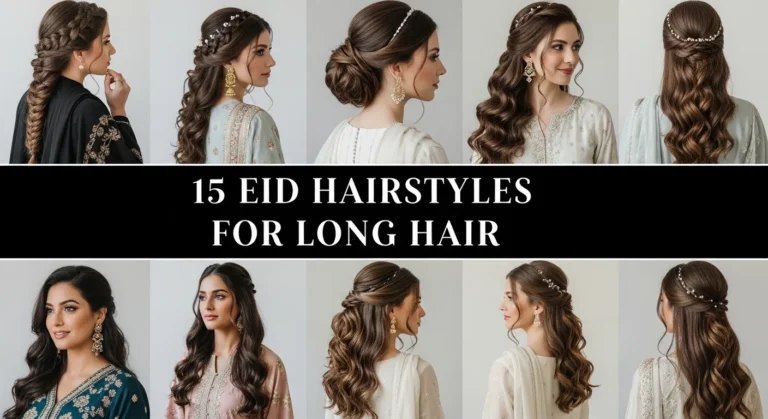 15 Eid Hairstyles for Long Hair
