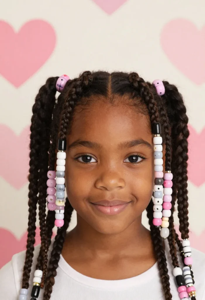 Beaded Bangs and Pigtails Beaded Bangs and Pigtails