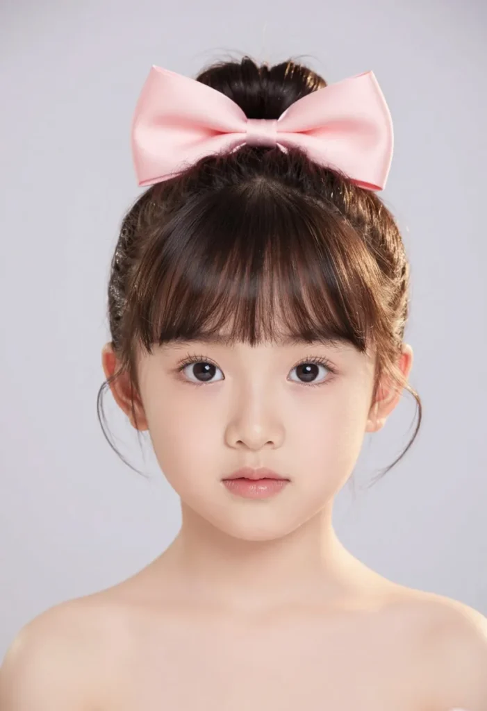 v Bow Bun Glam
