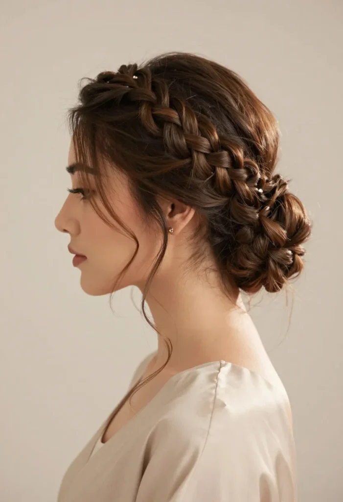 Braided Crown Updo Braided Crown Updo