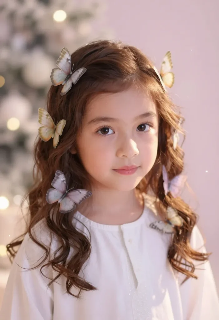 Butterfly Style Little Girl Hairstyle Butterfly Style Little Girl Hairstyle