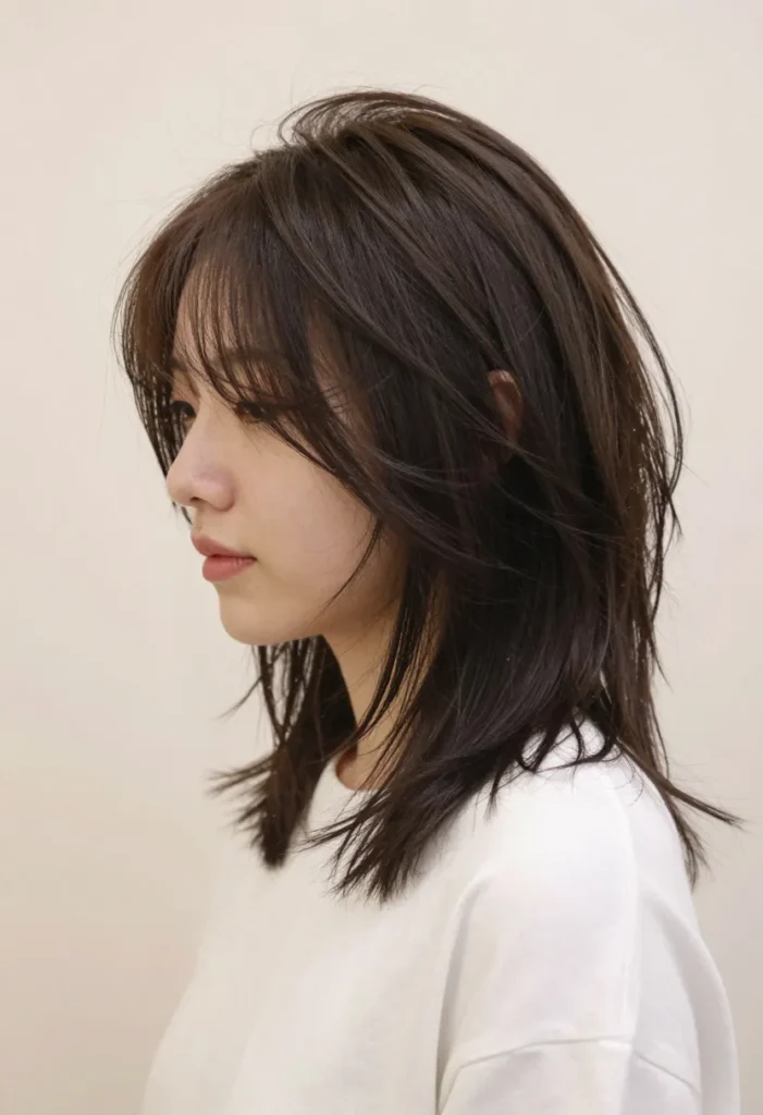 Choppy Shoulder-Length Cut Choppy Shoulder-Length Cut