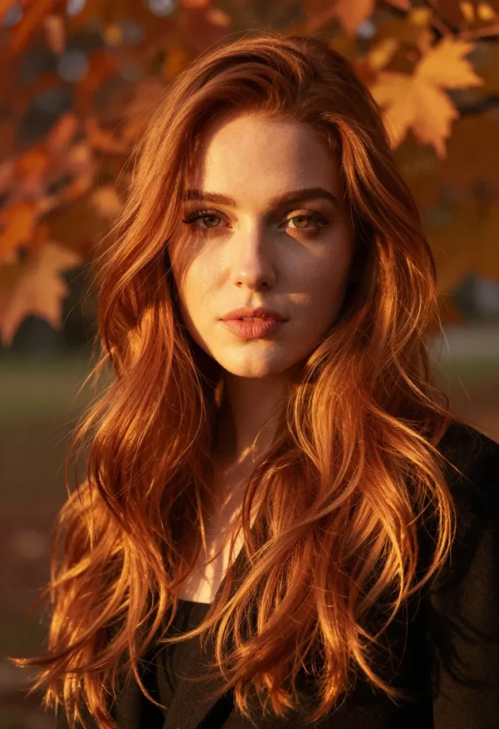 Coppery Red Balayage Coppery Red Balayage
