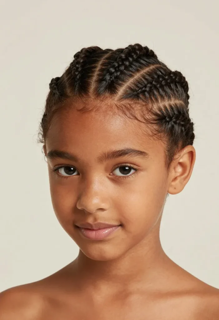Cornrows Little Girl Hairstyle