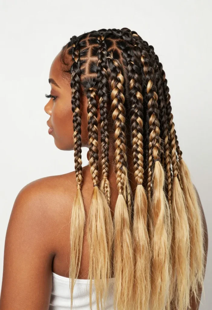 Criss-Cross Braids And Blonde Ends Criss-Cross Braids And Blonde Ends