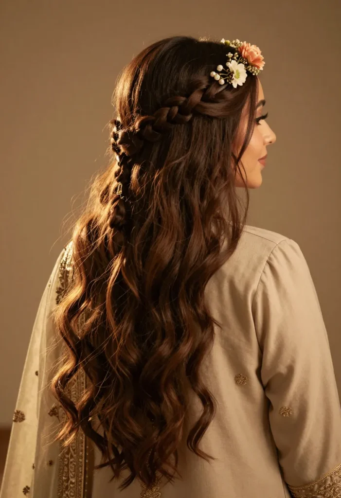 Crown Braid with Open Length Crown Braid with Open Length