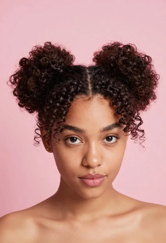Curly Space Buns Curly Space Buns