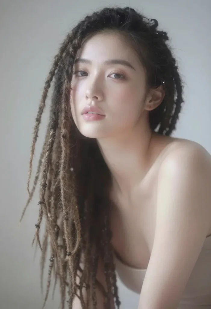 Dreamy Side-Falling Dreads Look Dreamy Side-Falling Dreads Look