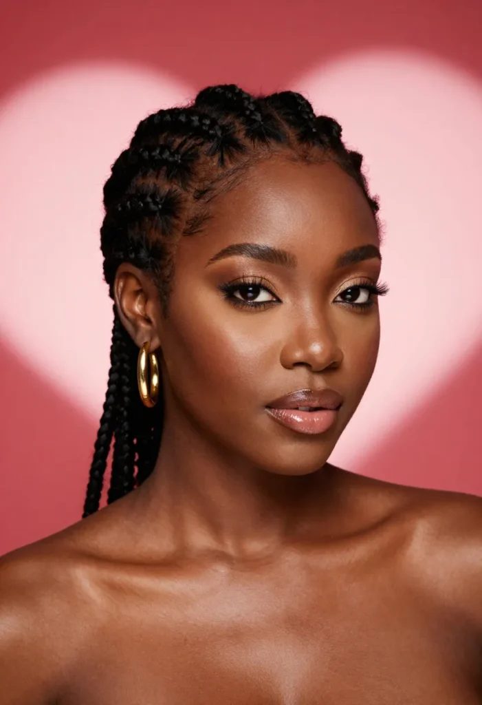 Elegant Valentine Cornrows Elegant Valentine Cornrows