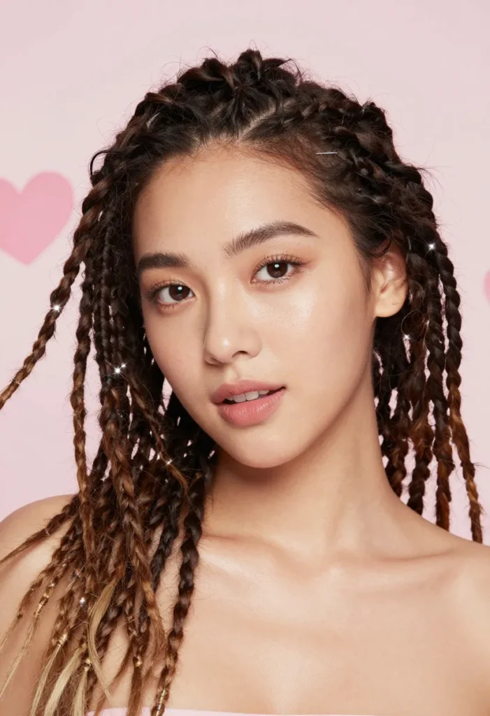 Flirty Side-Flow Dreadlock Style Flirty Side-Flow Dreadlock Style