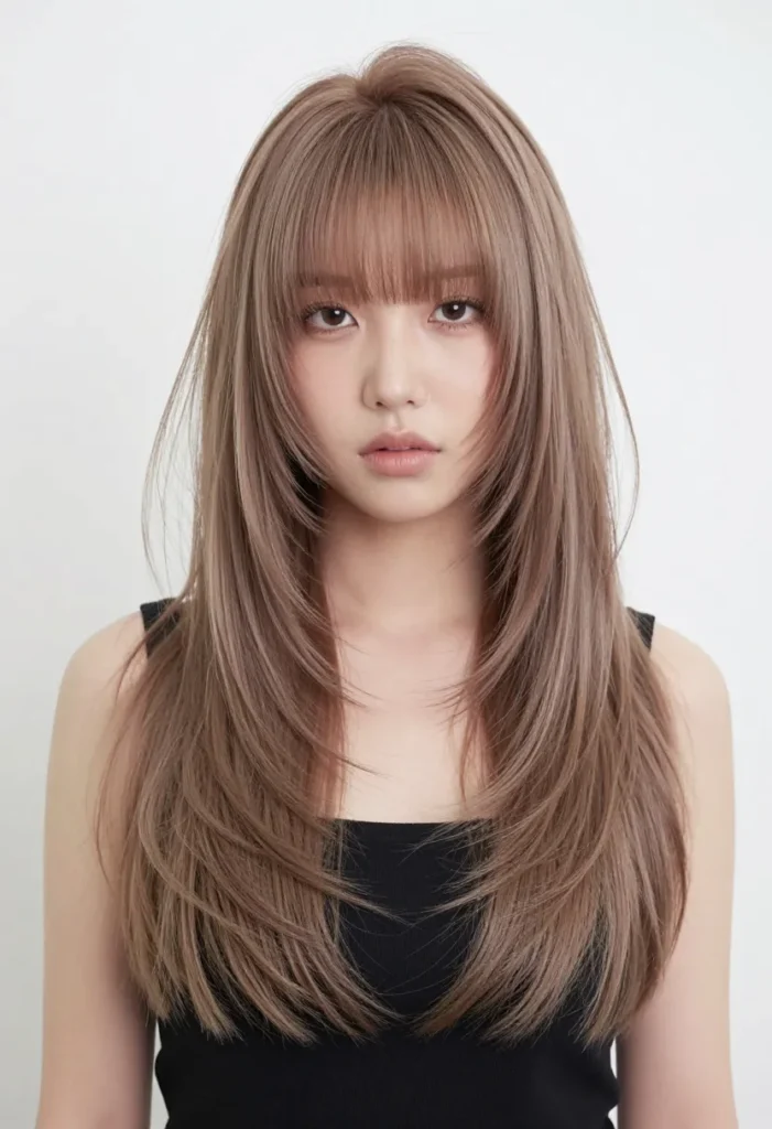 Haircut with Multi-Level Front Layers Haircut with Multi-Level Front Layers