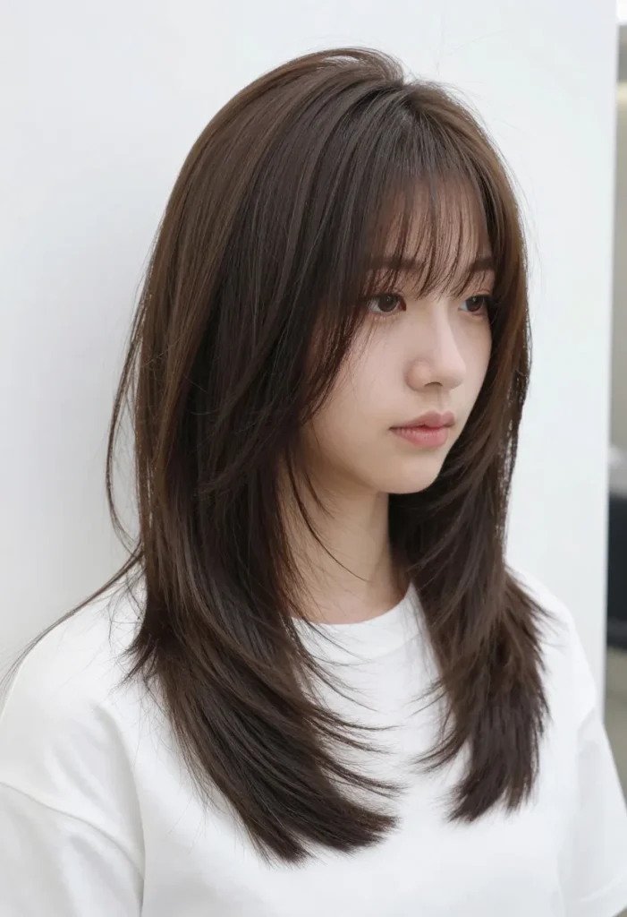 Hairstyle with Low Layers Hairstyle with Low Layers
