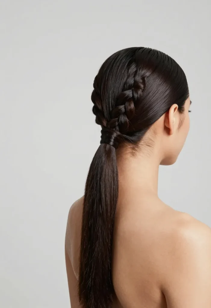 Half-Braided Ponytail Half-Braided Ponytail