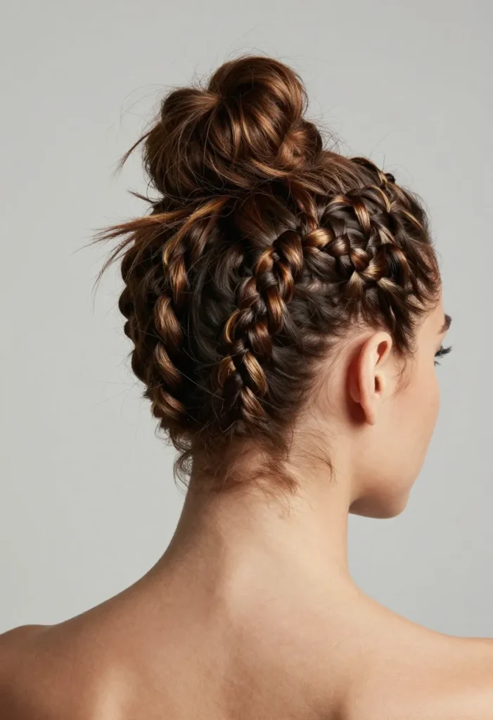 Half-Braided Top Knot Half-Braided Top Knot