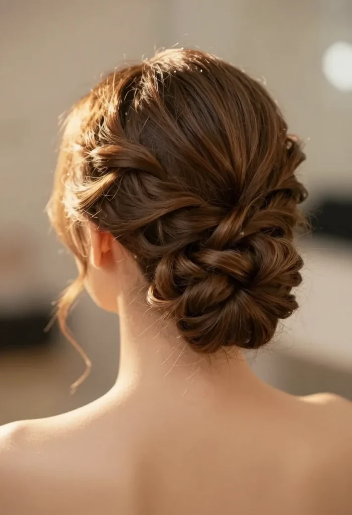 Half-Up Braided Bun Half-Up Braided Bun
