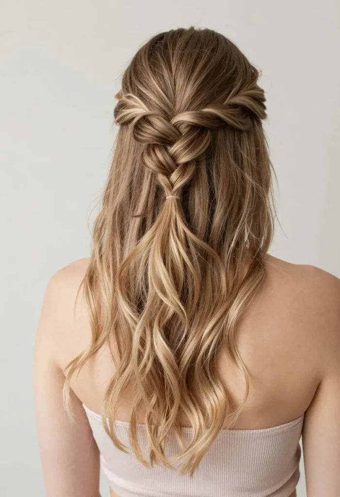 Half-Up Braided Twist Half-Up Braided Twist