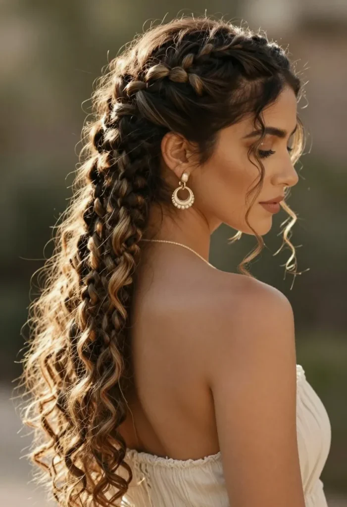 Half-Up Half-Down Boho Braids Half-Up Half-Down Boho Braids