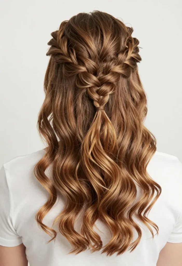 Half-Up Pull-Through Braid Half-Up Pull-Through Braid