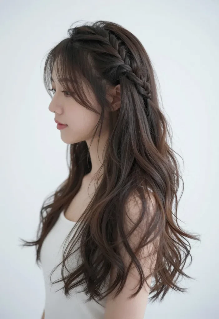 Half-Up Side Braid Half-Up Side Braid