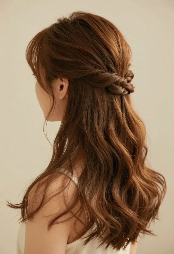 Half-Up Twisted Crown Half-Up Twisted Crown