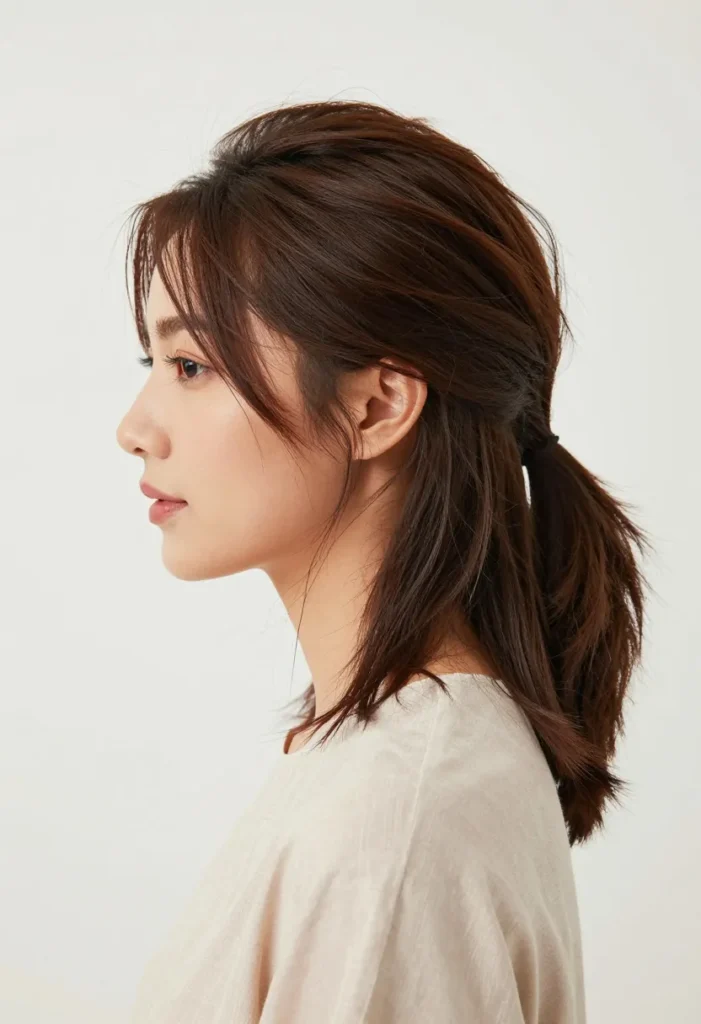 Half-Up, Half-Down Ponytail Half-Up, Half-Down Ponytail