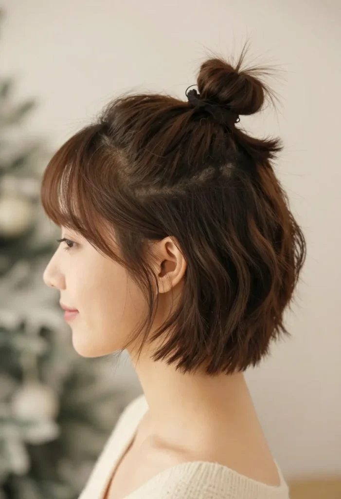 Half-Up with a Top Knot Half-Up with a Top Knot