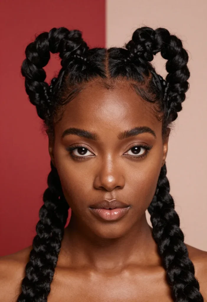 Heart-Inspired Cornrow Design Heart-Inspired Cornrow Design