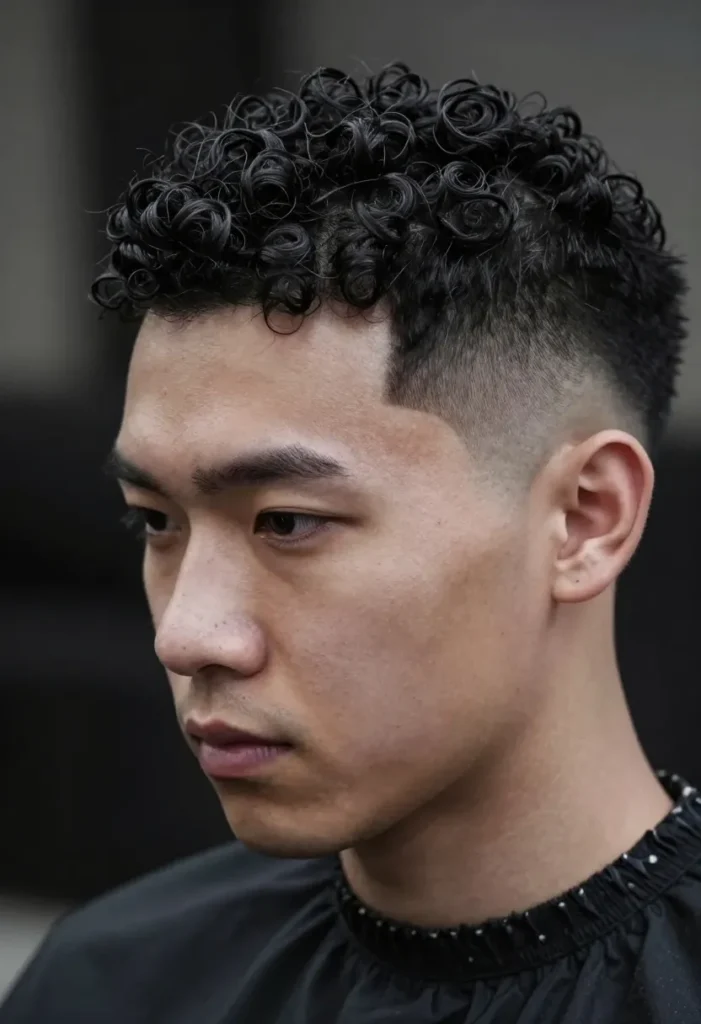 High Fade with Tight Curls High Fade with Tight Curls