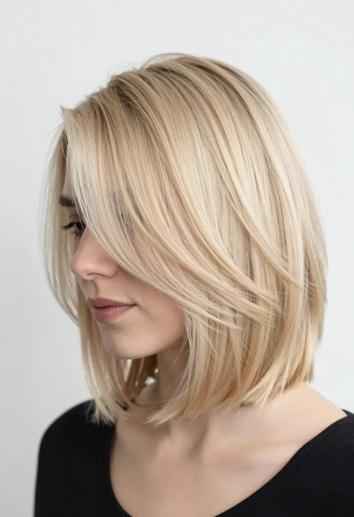 Layered Creamy Blonde Style Layered Creamy Blonde Style