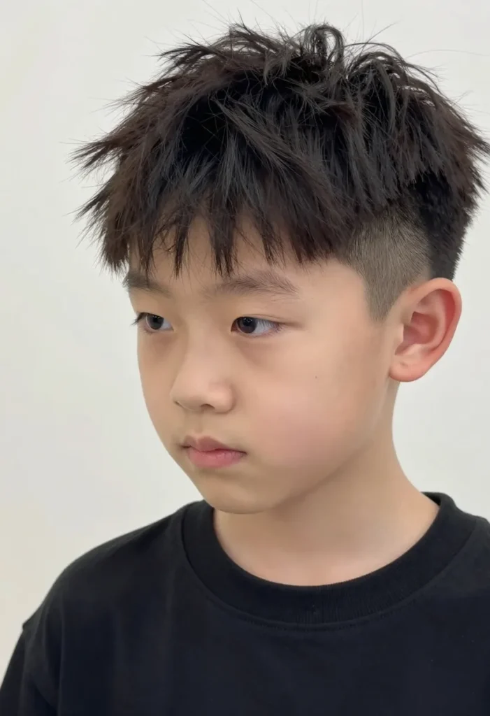 Layered Undercut with Deep Side Part Layered Undercut with Deep Side Part
