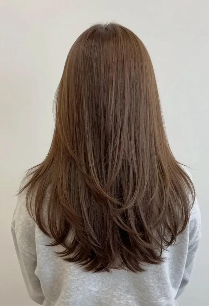 Long Center-Parted Hairstyle Long Center-Parted Hairstyle