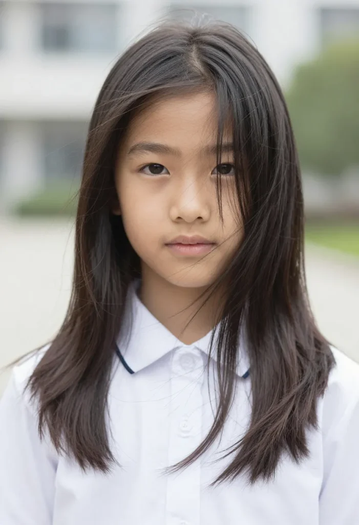 Long, Side Swept Hairstyle
