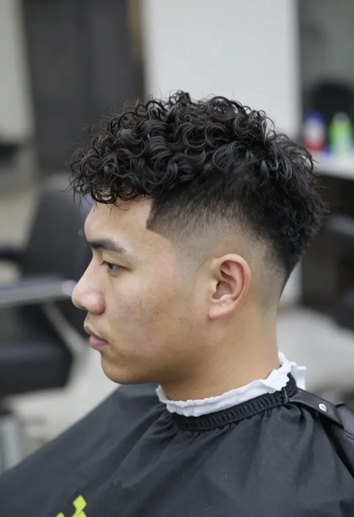 Low Fade with Cool Hair Design Low Fade with Cool Hair Design