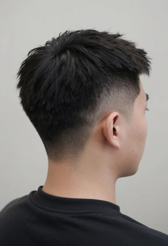 Low Fade with Side Part Low Fade with Side Part