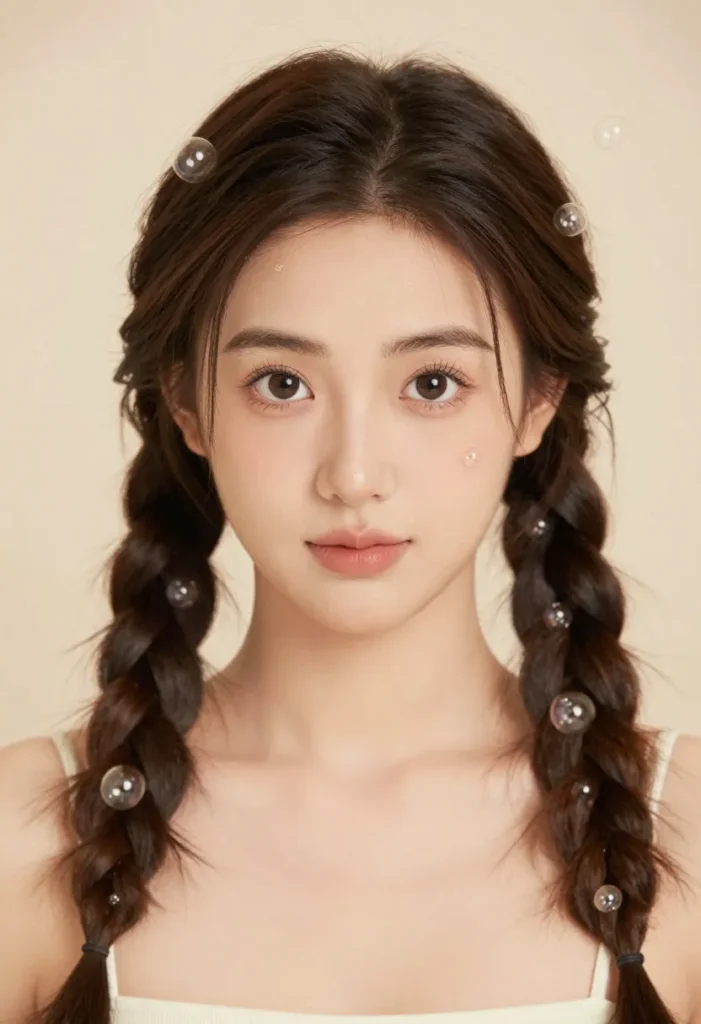 Messy Textured Bubble Braid Messy Textured Bubble Braid