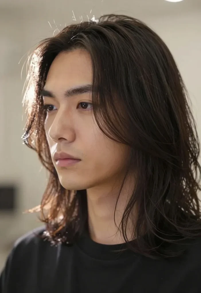 Mid-Length Hair with Bald Fade Mid-Length Hair with Bald Fade