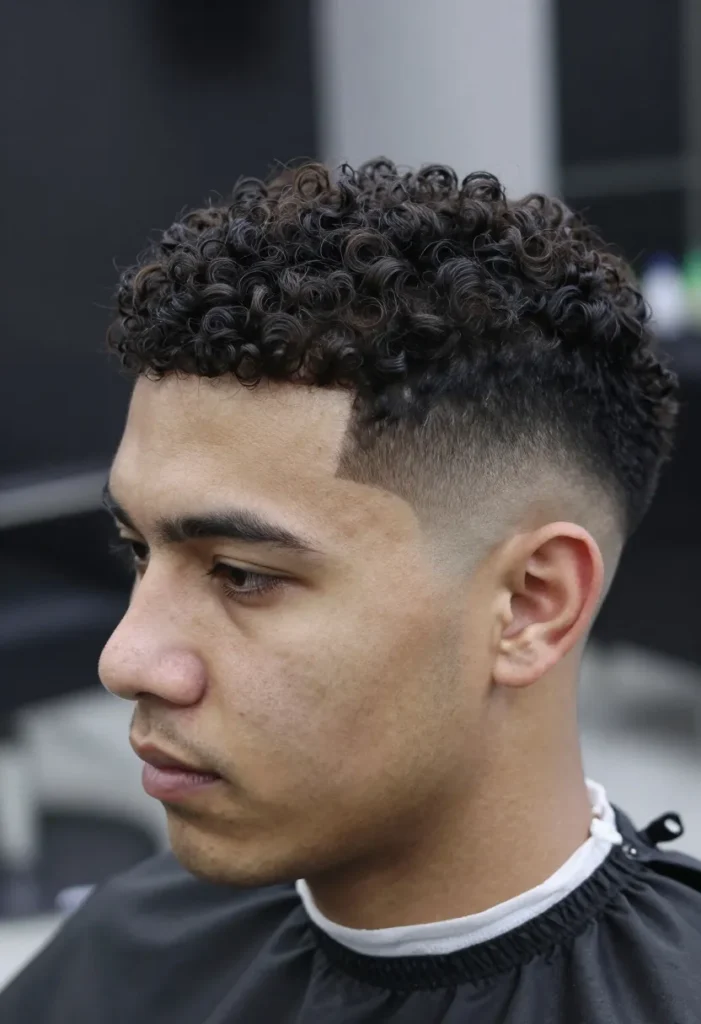 Mid Taper Fade for Curly Hair Mid Taper Fade for Curly Hair